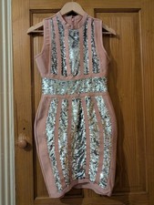 Sequin & Mesh Mini Dress. Size 10