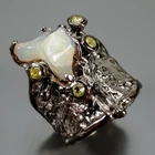 Jewellery Natural Opal Ring 925 Sterling Silver Size 8 /R440239