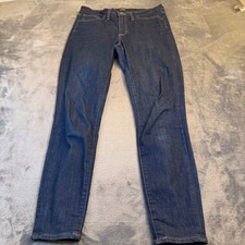 J. Crew High Rise Skinny Dark Wash Denim Blue Jeans Stretch Women Size 29