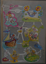 Diddl ~ Obladis ~  Glitzer-Oblaten ~ 1 kompletter Bogen Nr. 4 AF-AR