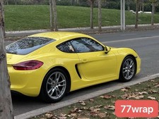 Pet Premium Glossy Whole Car Truck Suv Vinyl Wrap Hood Sticker Corn Yellow Hdus