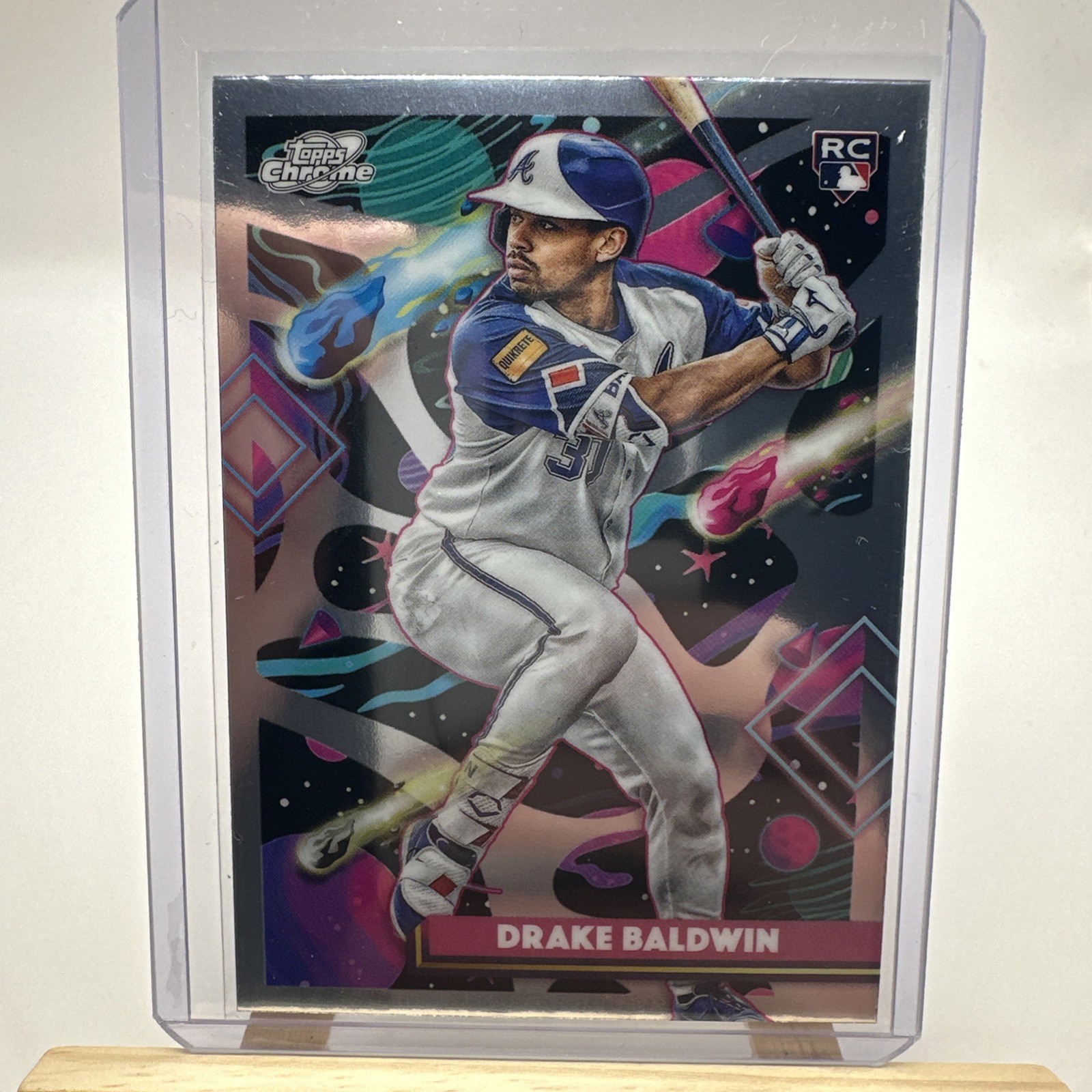 2025 Topps Cosmic Chrome # 96 Drake Baldwin RC Base Rookie Atlanta Braves