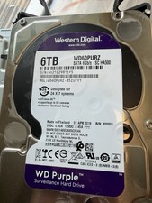 WD Purple 6TB Surveillance Hard Drive SATA 3.5” HDD WD60PURZ Tested Good