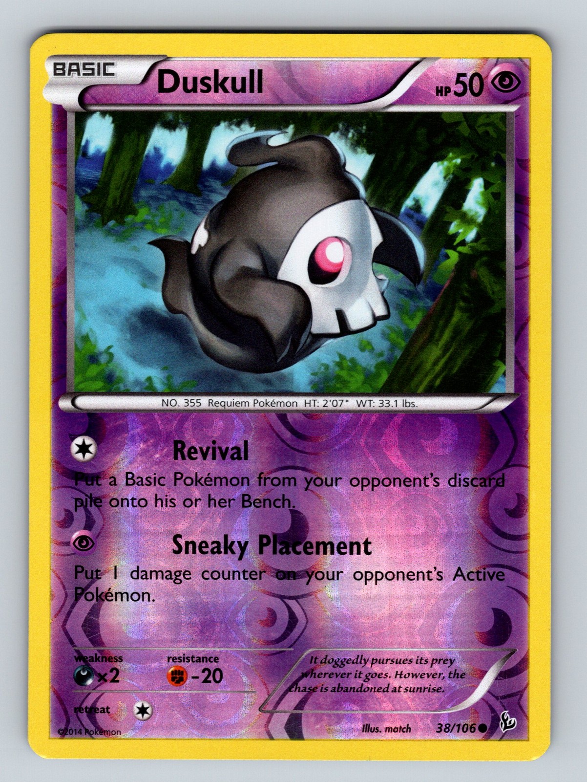 Pokemon XY - Flashfire #38/106 Duskull Reverse Holo