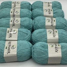 Aypamir  Dk Knitting/crochet Yarn 10X100g Recycled Cotton turquoise 