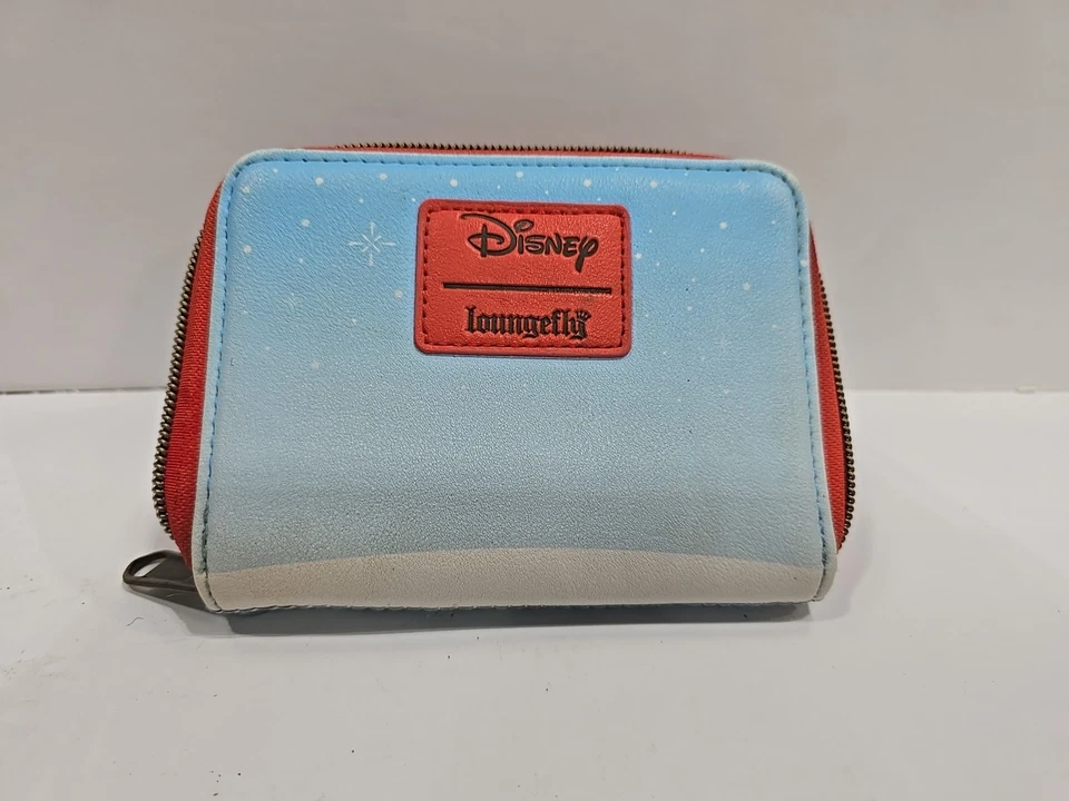 Cartera Loungefly Disney Stitch Elfo Cremallera Alrededor NAVIDAD Usada Dos Veces Envío Gratis Foto 3 de 3