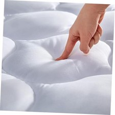 Quilted Fitted Mattress Pad Cover - Soft Fluffy Queen Classic Mattress Pad
