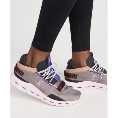 On Running Cloudnova Running Shoes Flint Lavender Lily Tan Sneakers 9.5