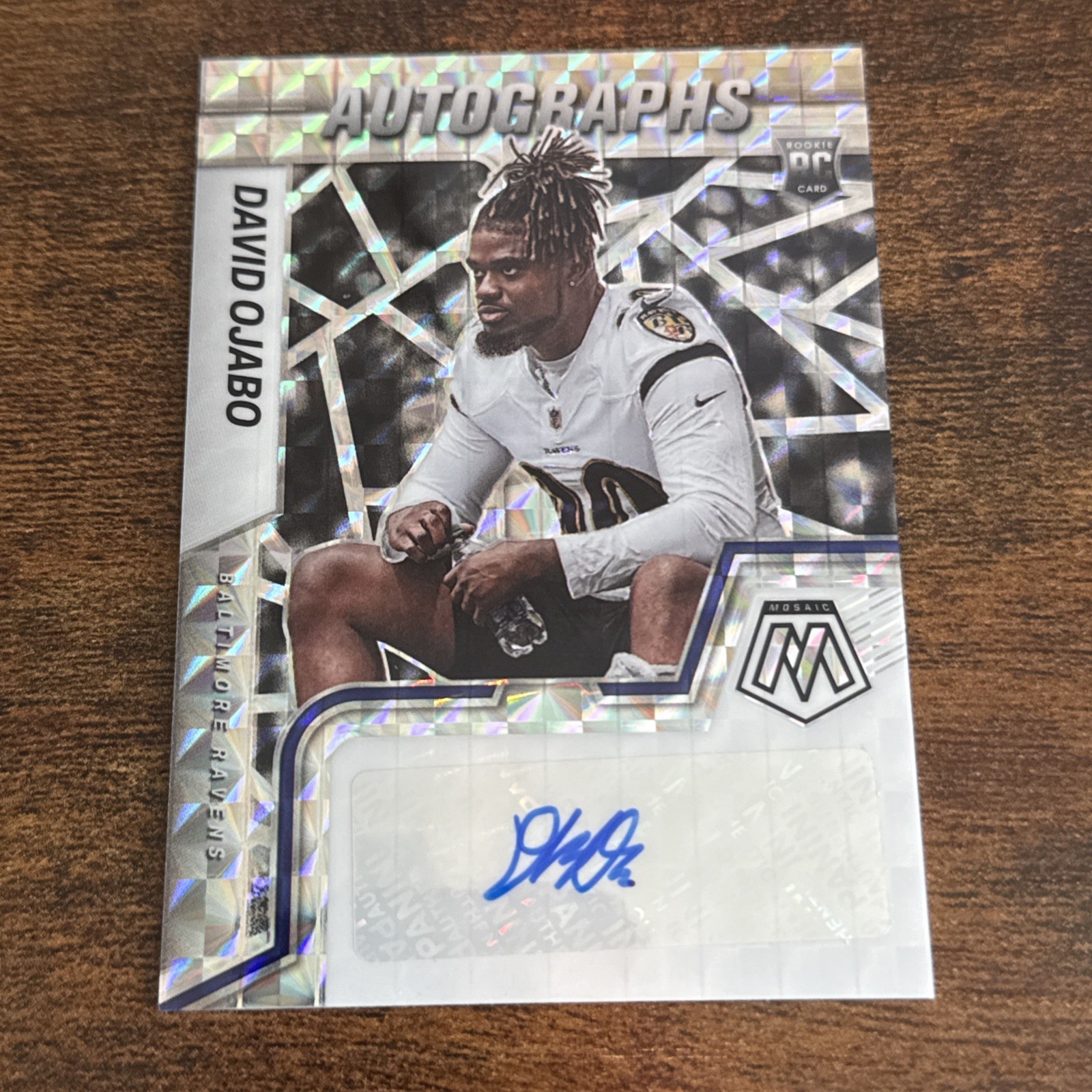 2022 Panini Mosaic - Rookie Autographs Mosaic David Ojabo #RAM-DO (AU, RC)