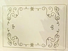 Stampin Up Big Shot FILIGREE FRAME Embossing Folder Sizzix dies
