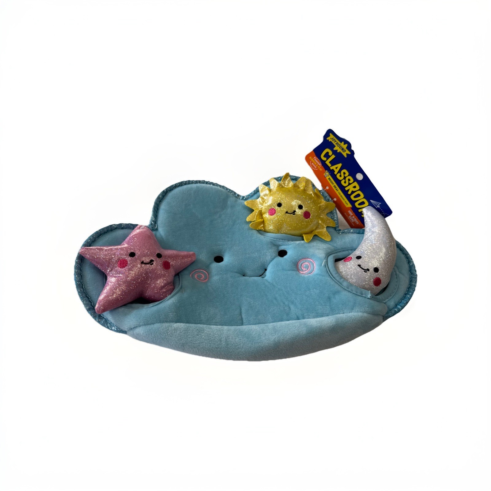 BURROW DOG TOY JoyHound Hide Seek Cloud moon star  BUSY BORE