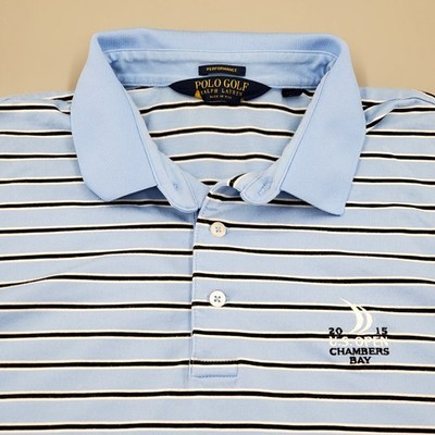 Vtg 90s Polo Ralph Lauren Golf US Open Striped Shirt Sz XL Mens