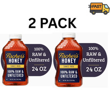 Fischer's Raw  Unfiltered Honey 24 oz US Grade A Local Honey Pack of 2