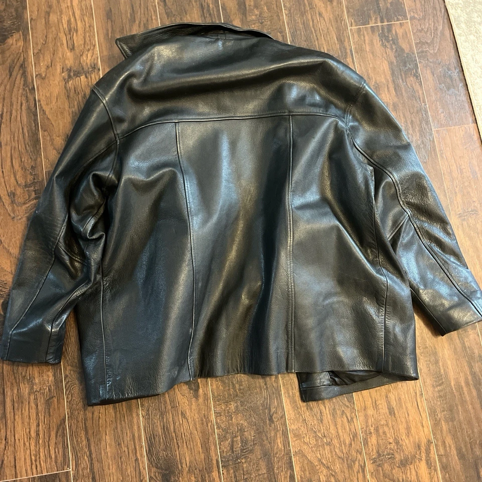 Chaqueta London Brando Negra Heavy Duty Para Hombre Talla 2XL Foto 3 de 4