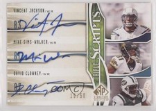 2009 SP Signature Edition 19/50 David Clowney Mike Sims-Walker #TR-JCW Auto 0c3