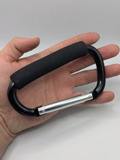Carabiner Aluminum Large D Shape Snap Hook  Cushion Grip 5''