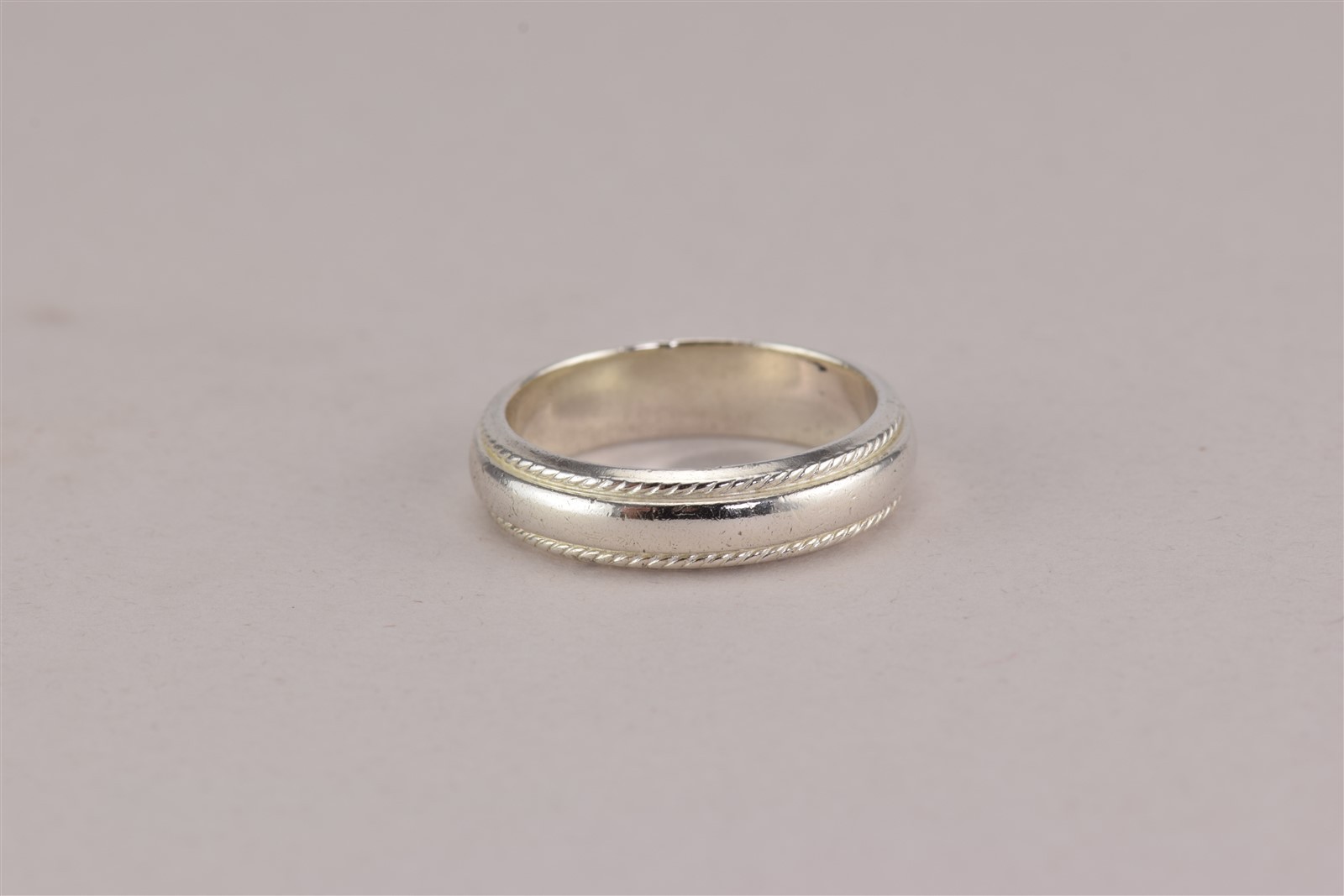 Sterling Silver 5mm Solid Coiled Cable Rimmed Ban… - image 5