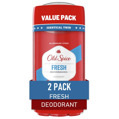 Old Spice High Endurance Fresh Deodorant 3oz Pack of 2 Odor Protection