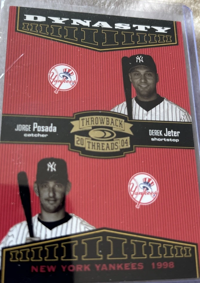 2004 DONRUSS THROWBACK THREADS DYNASTY D-8 JETTER/POSANDA/WILLIAMS/PETITTE /1500 - Image 2 of 2