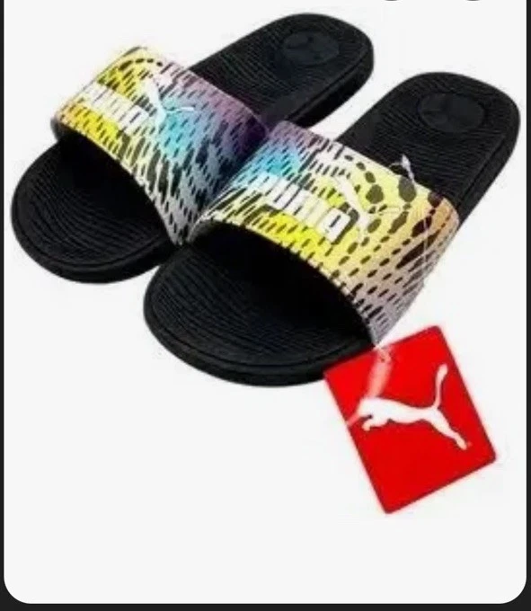 Puma Donna Cool Cat 2.0 Slides Psicadilici Punti Nuovo con etichette