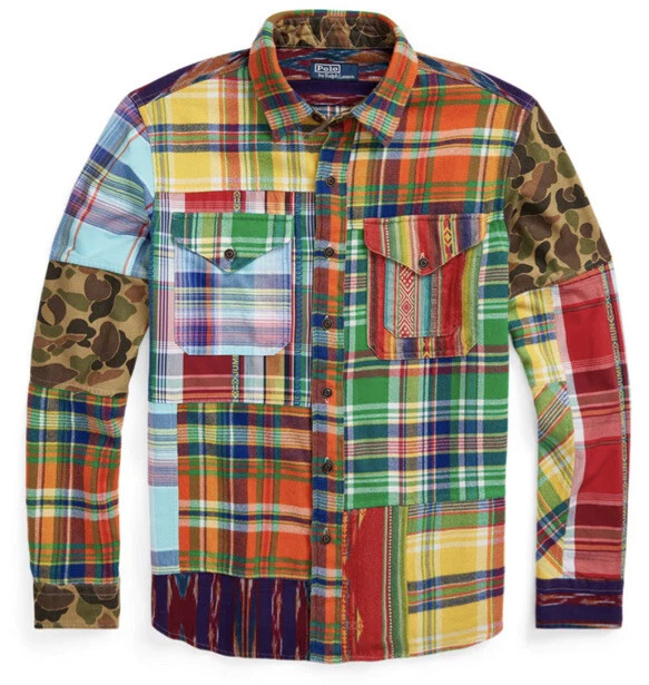 Rrl patchwork clearance shirt