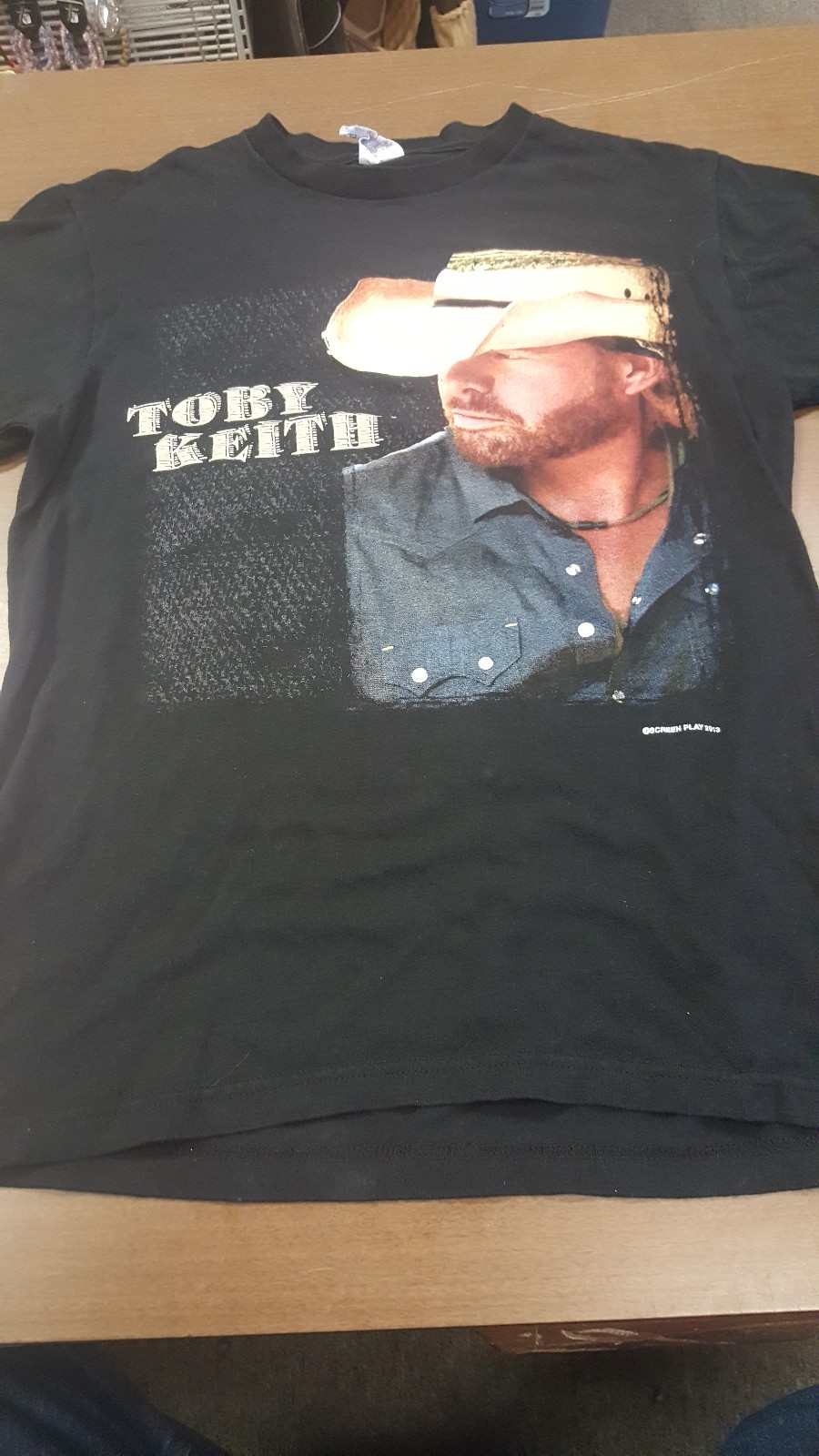 2013 Toby Keith Hammer Down Tour Concert Band Shirt S… Gem