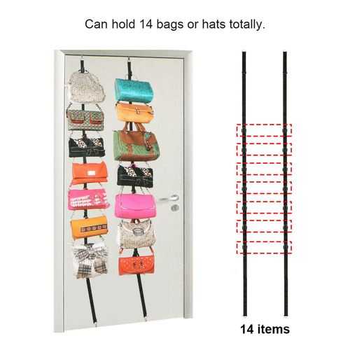 Cap Rack 14 Baseball Hats Visors Wall Door Hanger Holder Storage Organizer - Picture 2 of 9