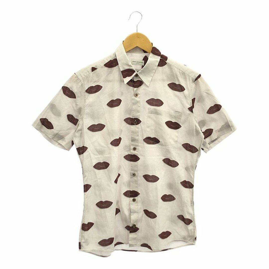 DRIES VAN NOTEN Cotton Lip Total Pattern Regular Collar DRIES VAN NOTEN Cotton Lip Total Pattern Regular Collar