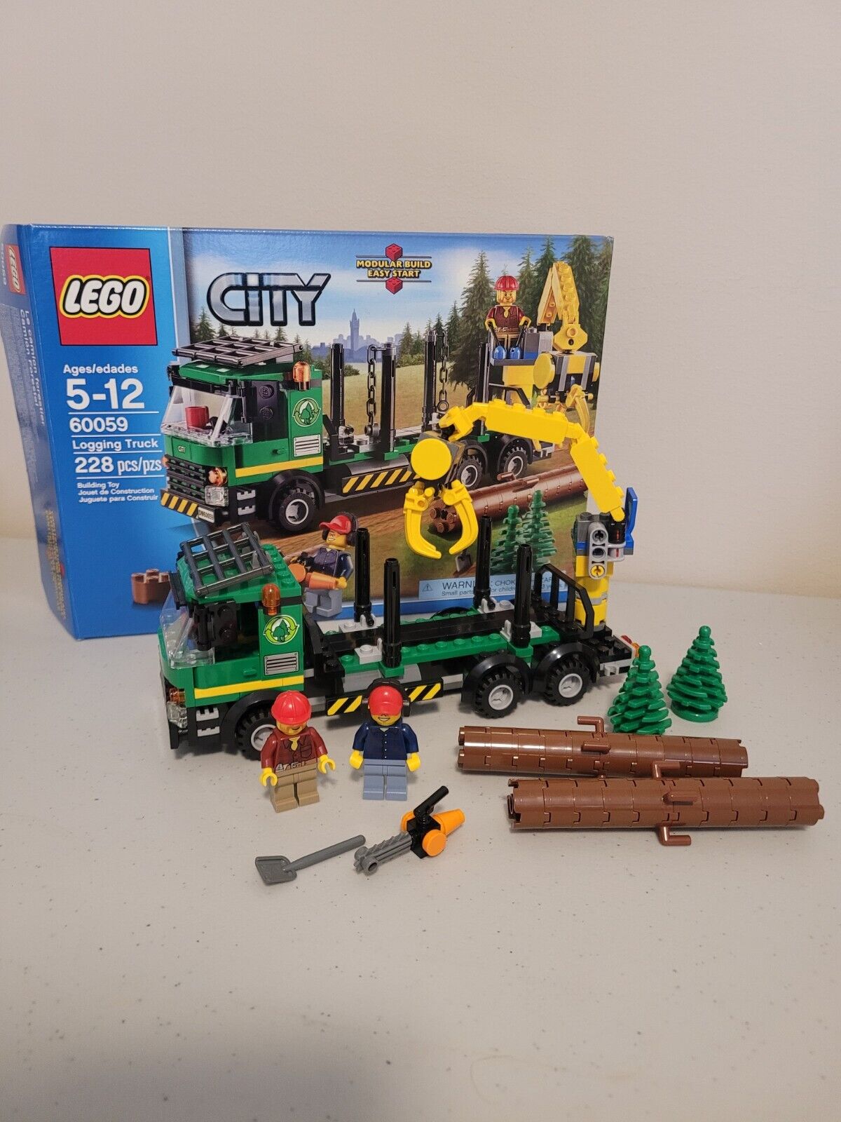 City 60059 Logging Truck 100% Complete MINT w/ Figs, Box, & Manual | eBay
