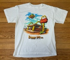 Vtg 90s 1994 The Flintstones Roc Donald s McDonald s T-Shirt Size Youth L