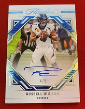 2022 Flawless Frame Signatures Russell Wilson Auto Sapphire 4/5 SSP Auto