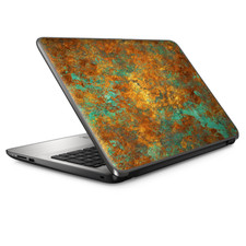 Universal Laptop Skins Wrap for 14" - Copper Patina Metal Panel
