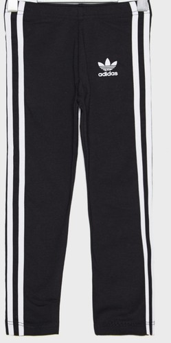 Adidas 3 Stripes Leggings DV2845 Kids Youth Black Pants Large - Picture 4 of 5