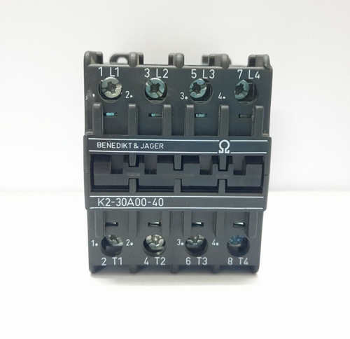 BENEDIKT & JAGER K2-30A00-40 CONTACTOR AC3 400V 30A K230A0040 - 第 1/11 張圖片