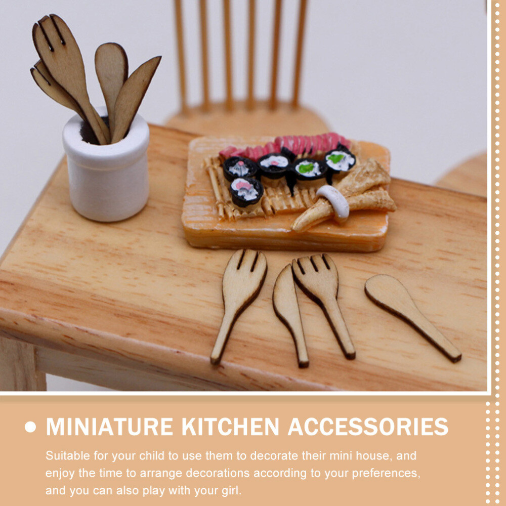 8 Sets Kids Toys Miniture Decoration Tiny House Kitchen Utensils Model eBay