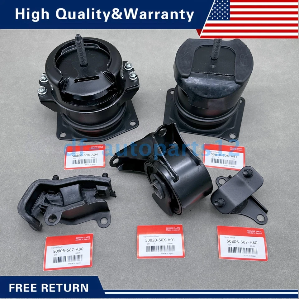 New Motor Mounts 5PCS Replacement For 2000-2003 Acura TL 3.2L V6 K437 US Foto 4 de 4