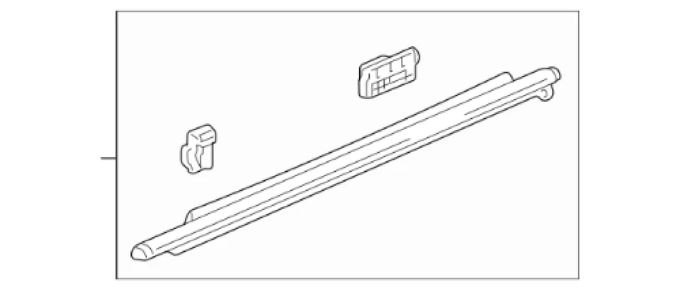Genuine Honda OEM S2000 AP1 AP2 window Molding Left Side 72450-S2A-023 Foto 2 de 4