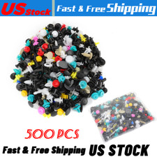 500pc Auto Car Mixed Fastener Clips Bumper Fender Trim Plastic Rivet Door Panel