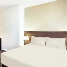 600-800-1000TC 100% Cotton Hotel Ivory Bedding Solid All Sizes at Lowest Price