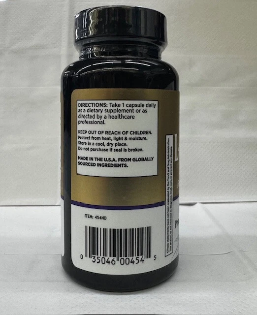 Cápsulas de suplemento de aminoácidos forma libre de L-carnitina Windmill 250 mg 50 unidades Foto 3 de 3