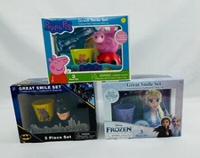 Great Smile Set/Toothbrush Holder-Toothbrush-Rinse Cup - Peppa Pig/Batman/Frozen
