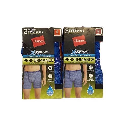 Hanes Men's Sport X-Temp Performance Boxer Brief 4-Pack XXL - Foto 2
