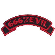 Kreepsville 666 Arch 666 Evil Patch Horror Embroidered On Iron Patch PAR666E