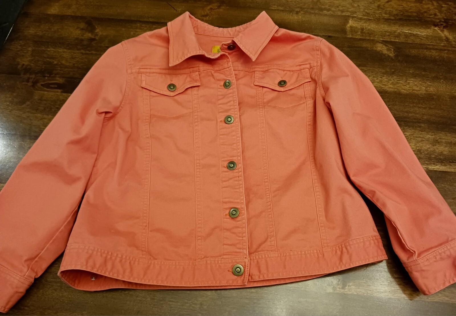 Ruby Rd. Soft Denim Button Orange Light Weight Co… - image 6