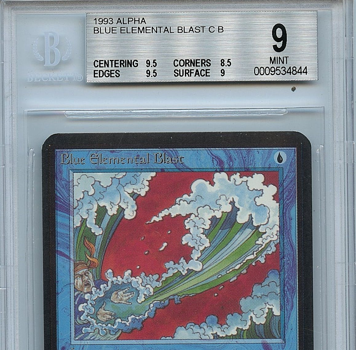 MTG Alpha Blue Elemental Blast BGS 9.0 (9) Magic the
