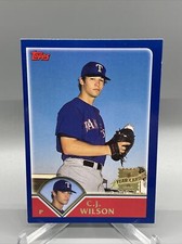 2002 Topps Baseball #313 CJ Wilson 1st Year Rookie Card Texas Rangers RC. rookie card picture