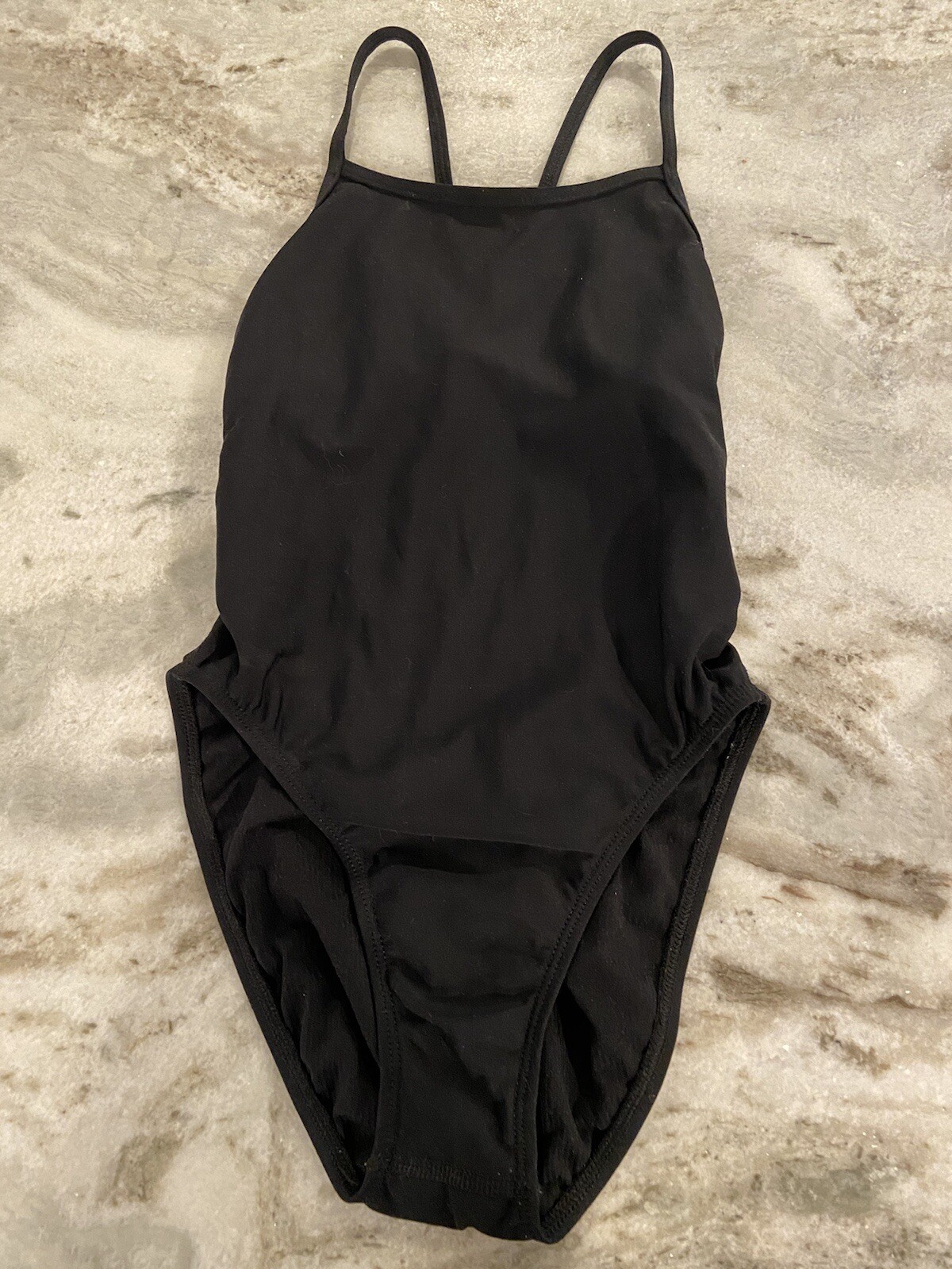Jolyn Drew Sz 26 Swim One Piece Swimsuit Black Solid … Gem