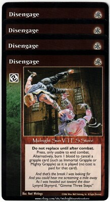 Disengage x4 Third Edition V:TES VTES Vampire CCG