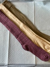 Vintage Women's Ladies Girls Three Pack Of Knee High Socks Lot 22