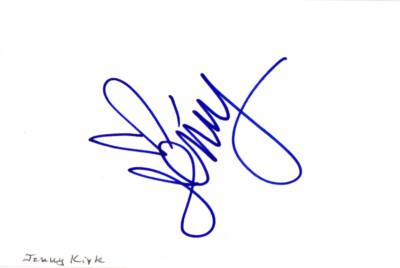 Jenny Kirk Signed 4x6 Index Card Team USA Figure Skating 